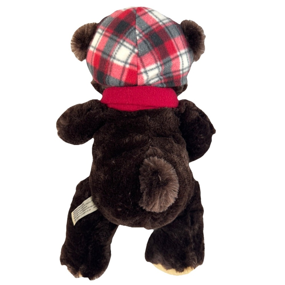 Hugfun International Teddy Bear Plush Brown Stuffed Animal Christmas Collectible - Picture 2 of 6